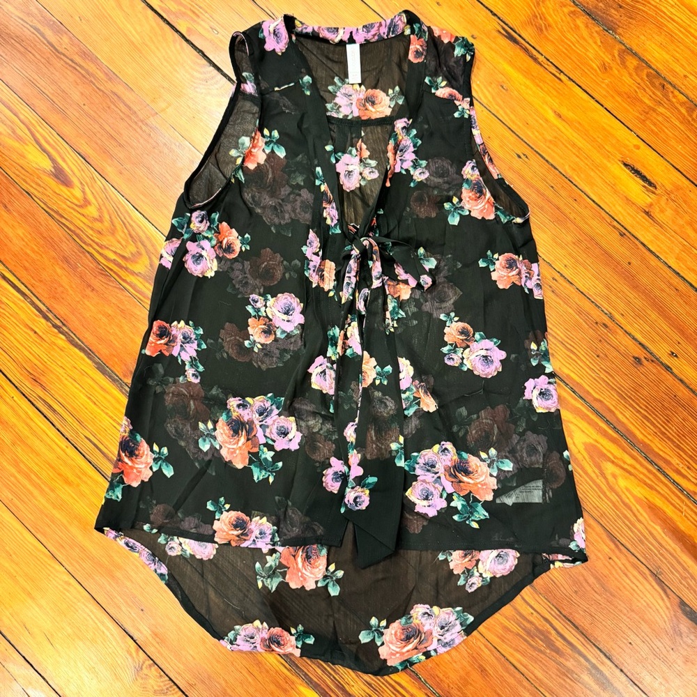 Sleeveless Sheer Women's Top Coquette Fairycore Size S